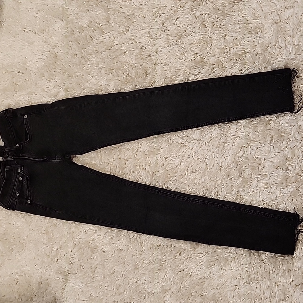 Rag & Bone skinny ankle jeans size 24W blk (jn1)